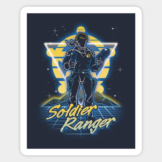 Retro Soldier Ranger Magnet by Olipop